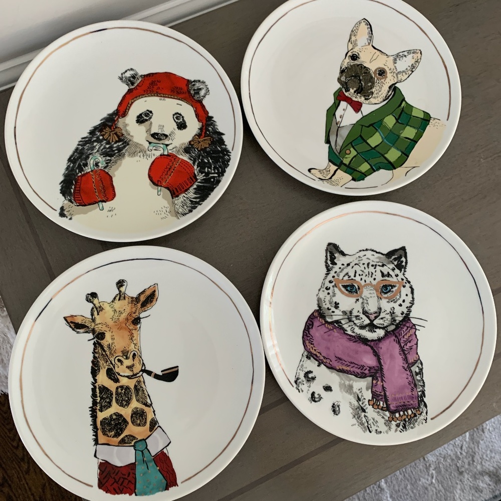 Plates -The Cellar- Set of 4-Neman Marcus New